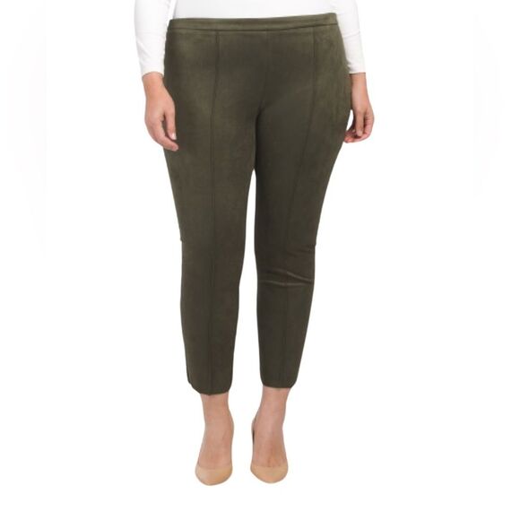 NWT $89 Vince Camuto Plus Pull-On Leggings. Pine forest color. 3X - Picture 1 of 6